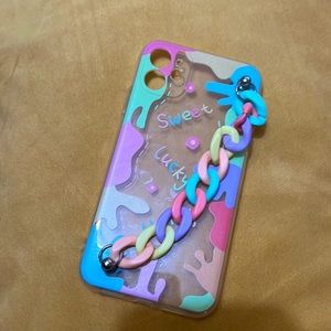 Multicolored Apple iPhone 11 case. Gently used